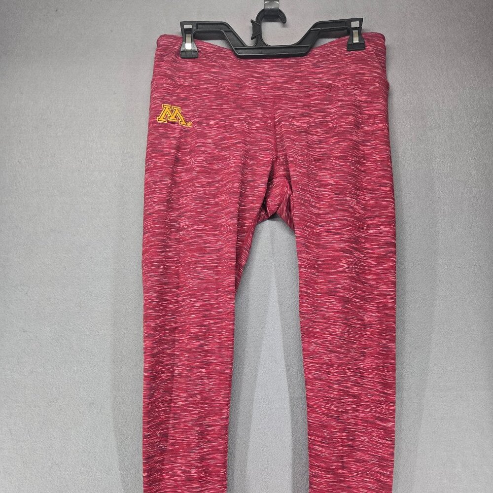 ZooZatz Brand Minnesota Gopher Women's Leggings, Maroon Heather w/logo, Large